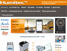 Tablet Screenshot of humitec.fi